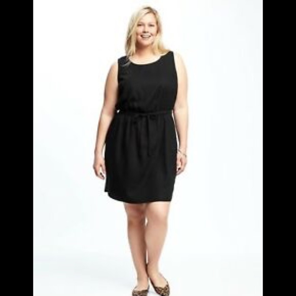 Linen tie waist dress